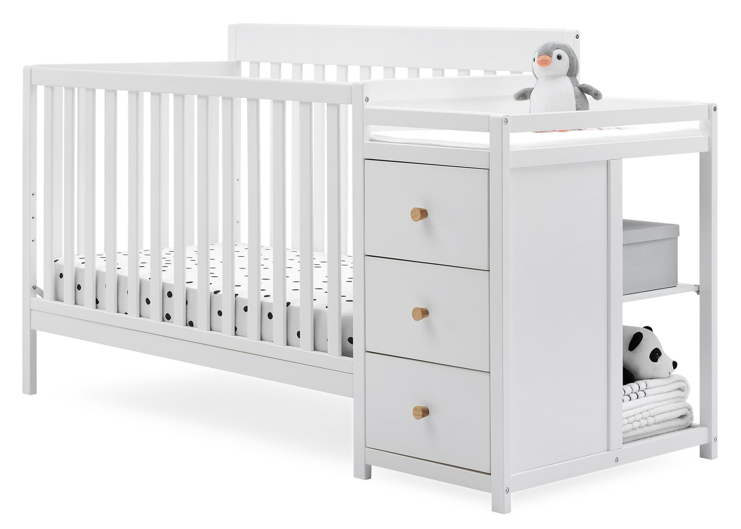 Flynn 5-in-1 Convertible Crib and Changer