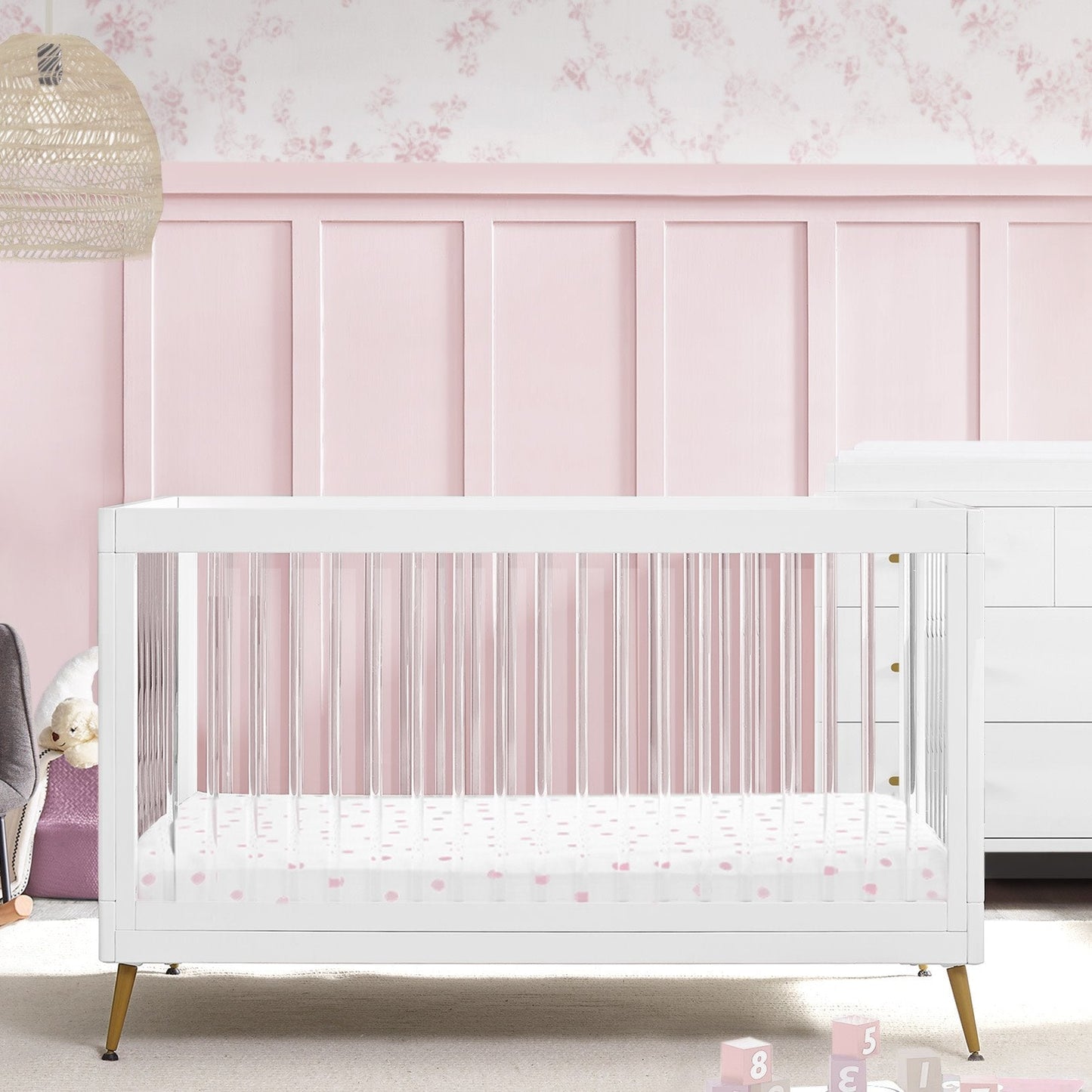 Sloane 4-in-1 Acrylic Convertible Crib