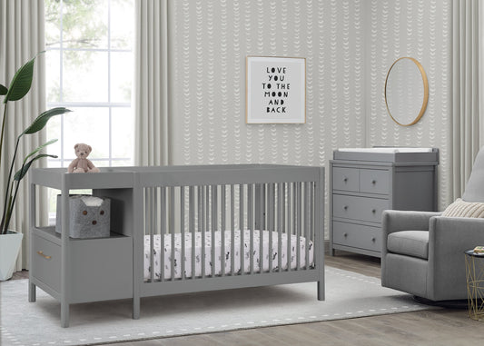 Zoe 5-in-1 Convertible Crib and Changer