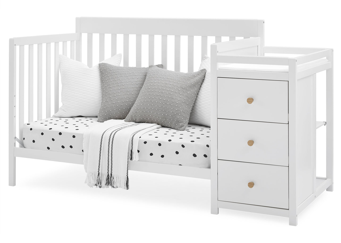 Flynn 5-in-1 Convertible Crib and Changer