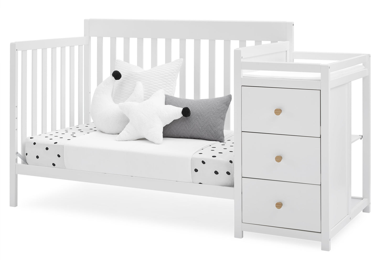 Flynn 5-in-1 Convertible Crib and Changer