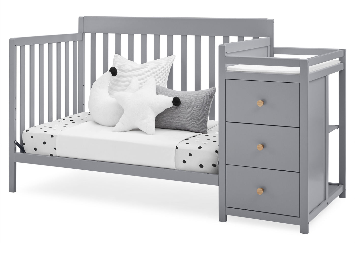 Flynn 5-in-1 Convertible Crib and Changer
