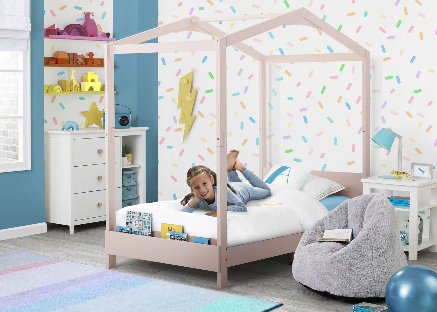 Poppy House Twin Bed