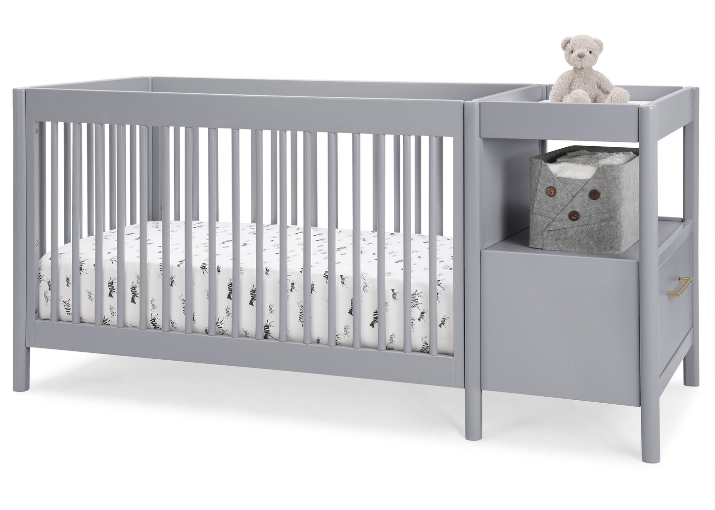 Zoe 5-in-1 Convertible Crib and Changer