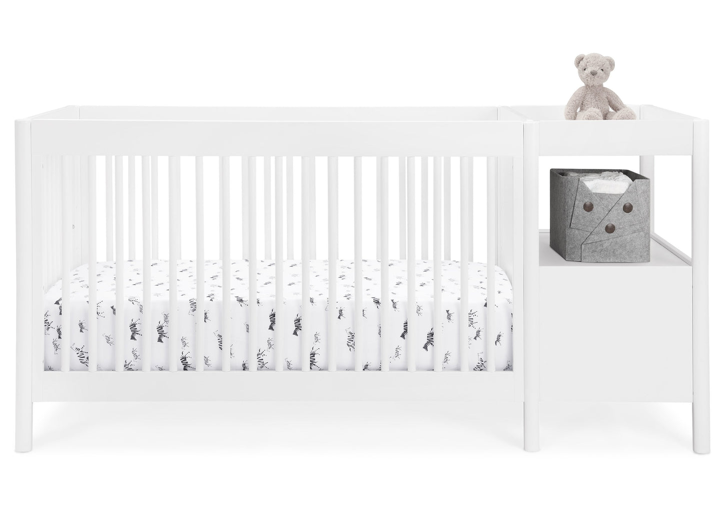 Zoe 5-in-1 Convertible Crib and Changer