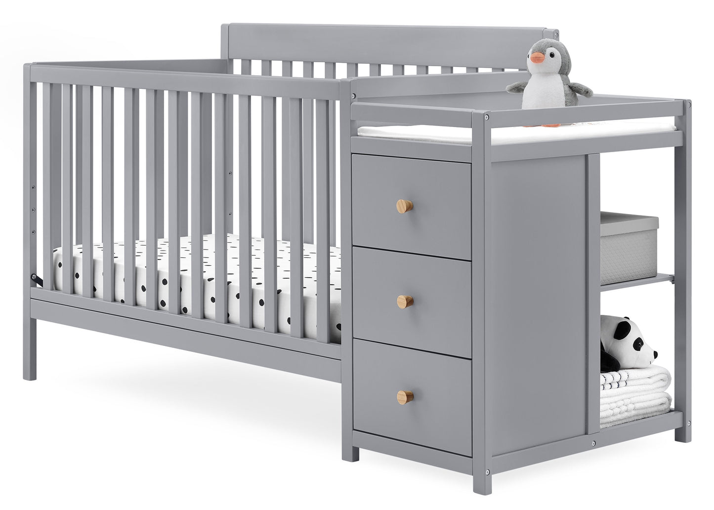 Flynn 5-in-1 Convertible Crib and Changer