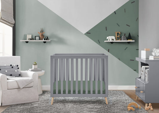 Essex Convertible Mini Baby Crib with 2.75-Inch Mattress