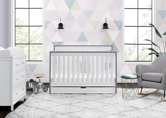 Mercer 6-in-1 Convertible Crib with Storage Trundle